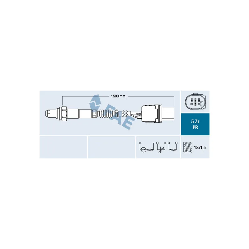 Sonde lambda FAE 75086