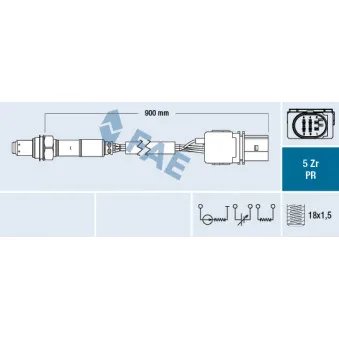 Sonde lambda FAE 75092
