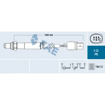 Sonde lambda FAE 75098