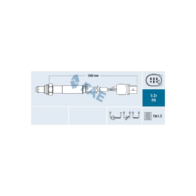 Sonde lambda FAE 75098