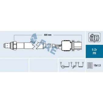Sonde lambda FAE 75103