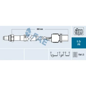 Sonde lambda FAE 75106
