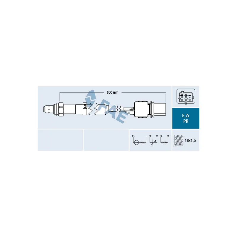 Sonde lambda FAE 75106