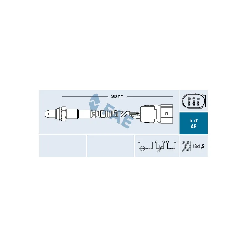 Sonde lambda FAE 75107