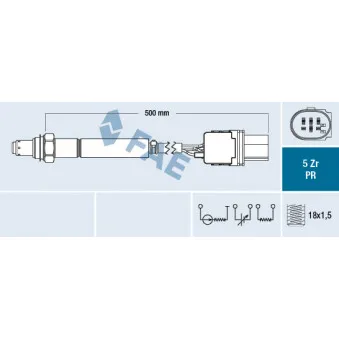 Sonde lambda FAE 75112