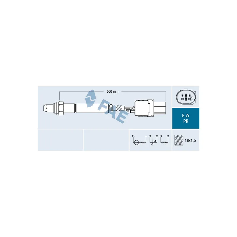 Sonde lambda FAE 75112