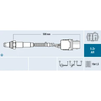 Sonde lambda FAE 75135