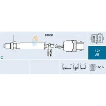 Sonde lambda FAE 75138