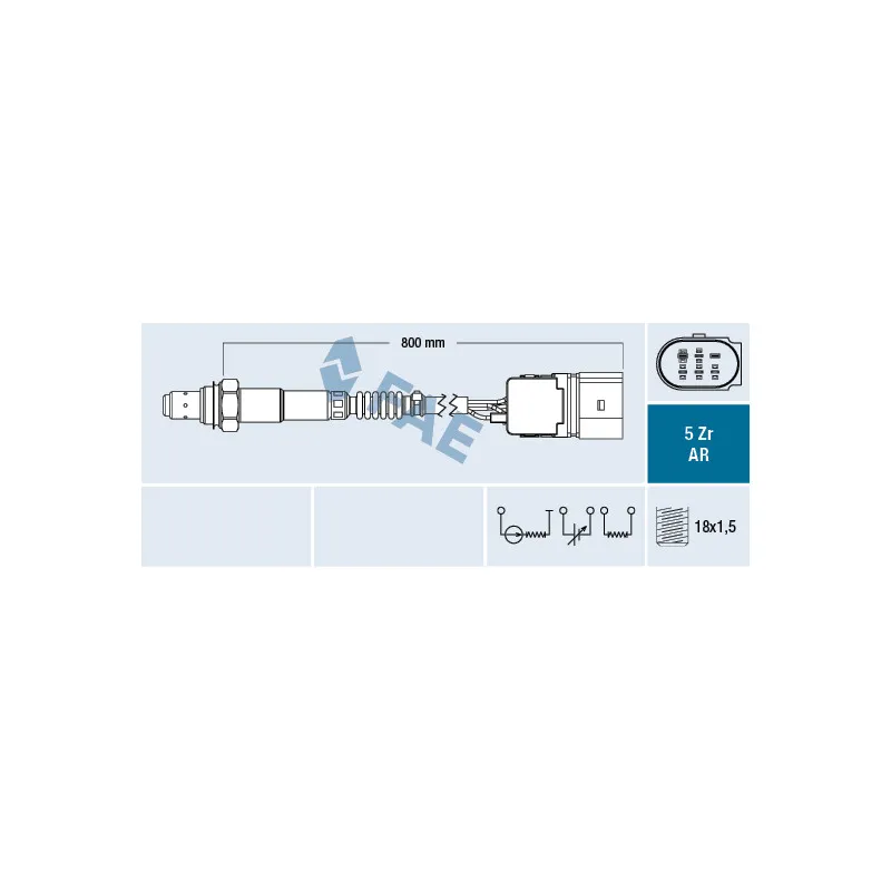 Sonde lambda FAE 75355