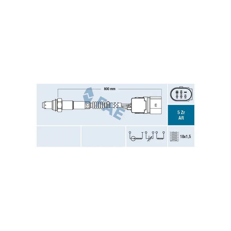 Sonde lambda FAE 75357