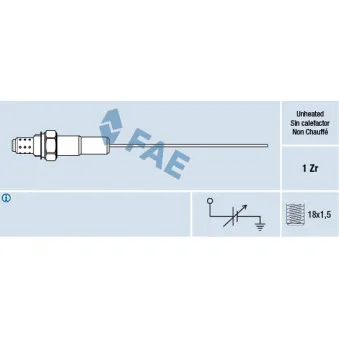 Sonde lambda FAE 77001