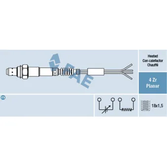 Sonde lambda FAE 77015