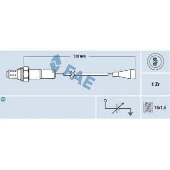 Sonde lambda FAE 77100
