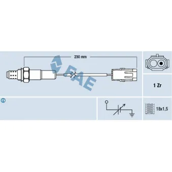 Sonde lambda FAE 77103