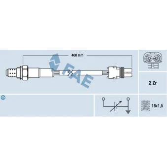 Sonde lambda FAE 77104