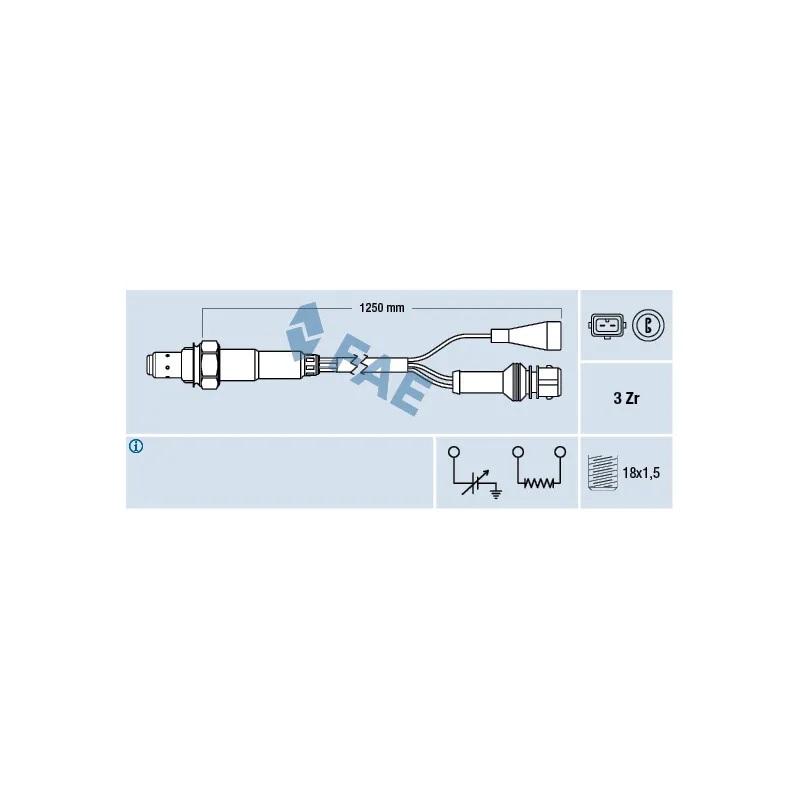 Sonde lambda FAE 77108