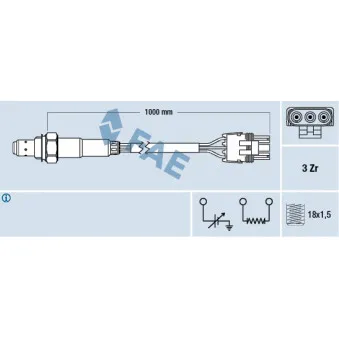 Sonde lambda FAE 77119