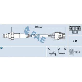 Sonde lambda FAE 77120