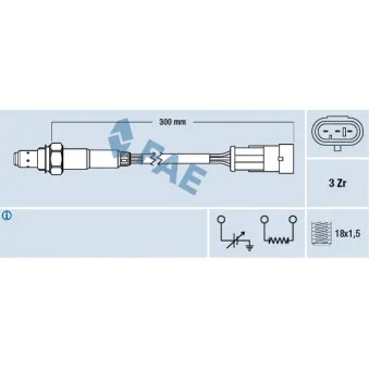 Sonde lambda FAE 77121