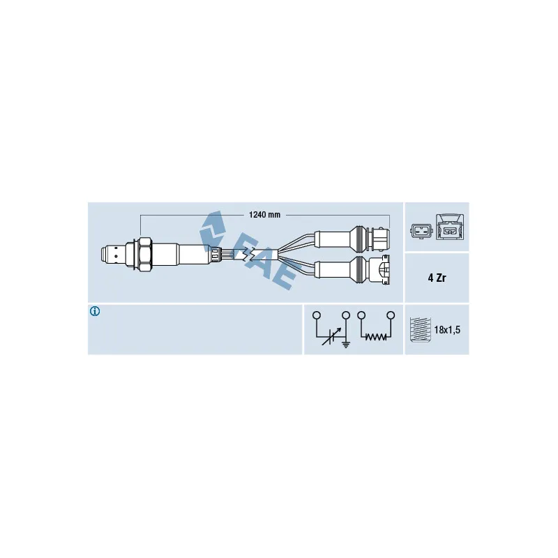 Sonde lambda FAE 77125