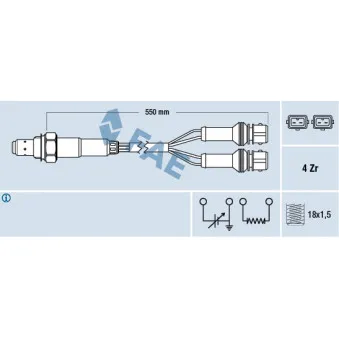 Sonde lambda FAE 77126