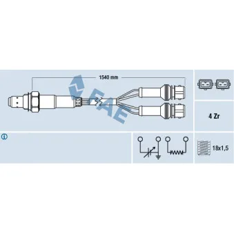 Sonde lambda FAE 77127
