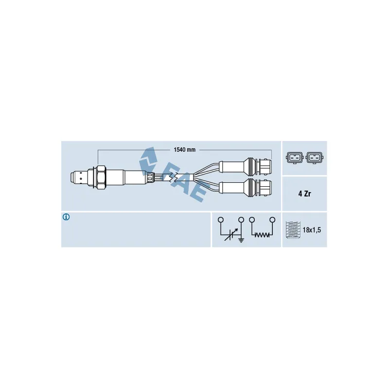 Sonde lambda FAE 77127
