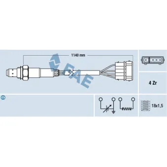 Sonde lambda FAE 77130