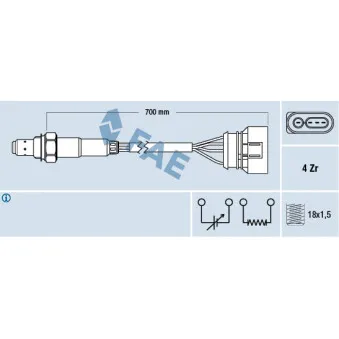 Sonde lambda FAE 77132