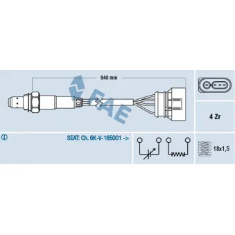 Sonde lambda FAE 77133
