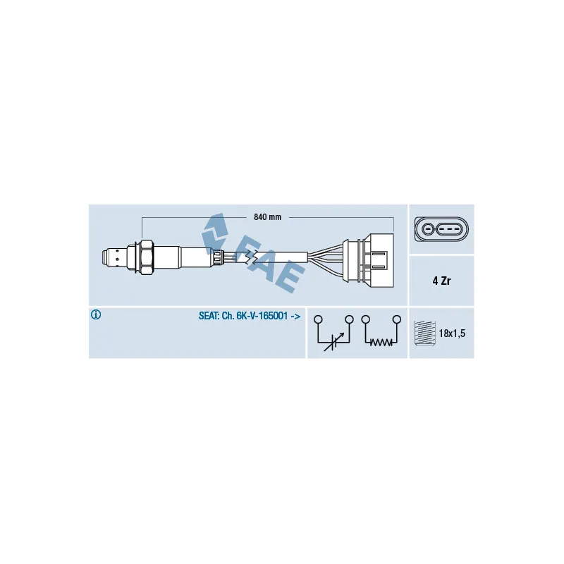 Sonde lambda FAE 77133