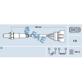 Sonde lambda FAE 77134