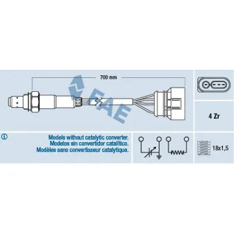 Sonde lambda FAE 77135