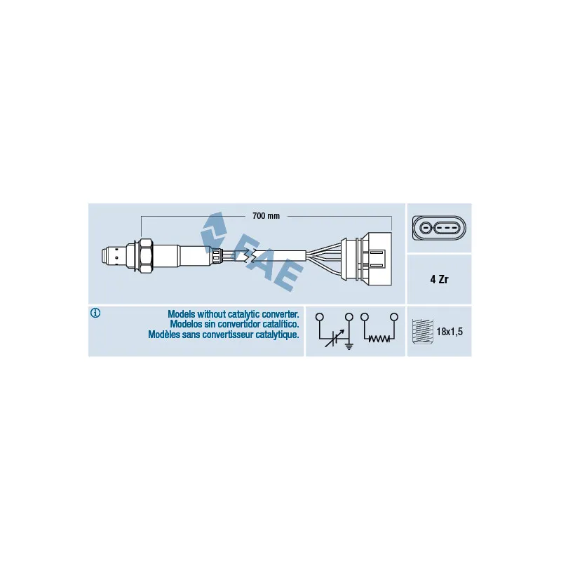 Sonde lambda FAE 77135