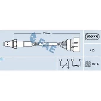Sonde lambda FAE 77136