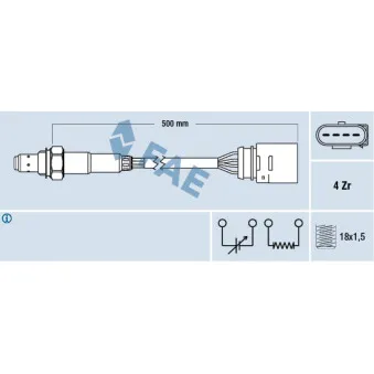 Sonde lambda FAE 77138