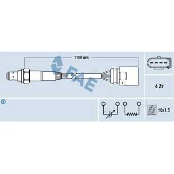 Sonde lambda FAE 77140