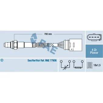 Sonde lambda FAE 77141