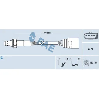 Sonde lambda FAE 77147