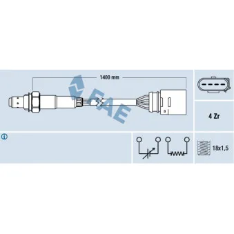 Sonde lambda FAE 77149