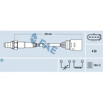 Sonde lambda FAE 77150