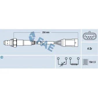 Sonde lambda FAE 77151