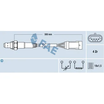 Sonde lambda FAE 77152