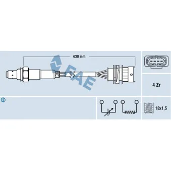 Sonde lambda FAE 77156
