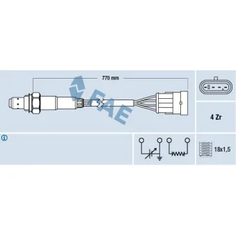 Sonde lambda FAE 77160