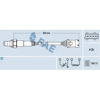 Sonde lambda FAE 77164