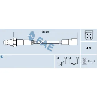 Sonde lambda FAE 77169
