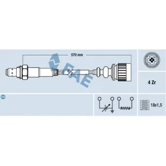 Sonde lambda FAE 77173