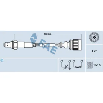 Sonde lambda FAE 77174