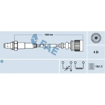 Sonde lambda FAE 77175